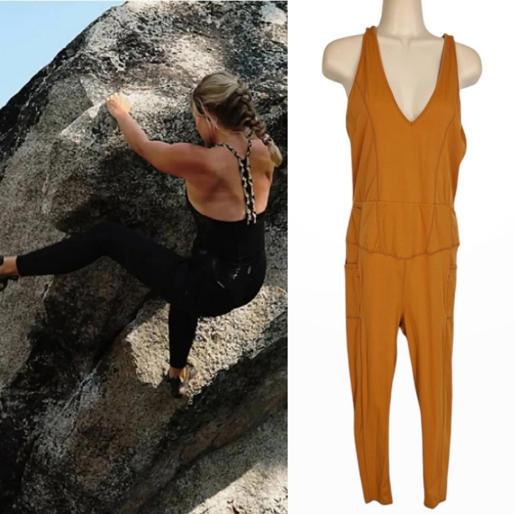 FREE PEOPLE Movement 'Go The Distance' Unitard Sz M